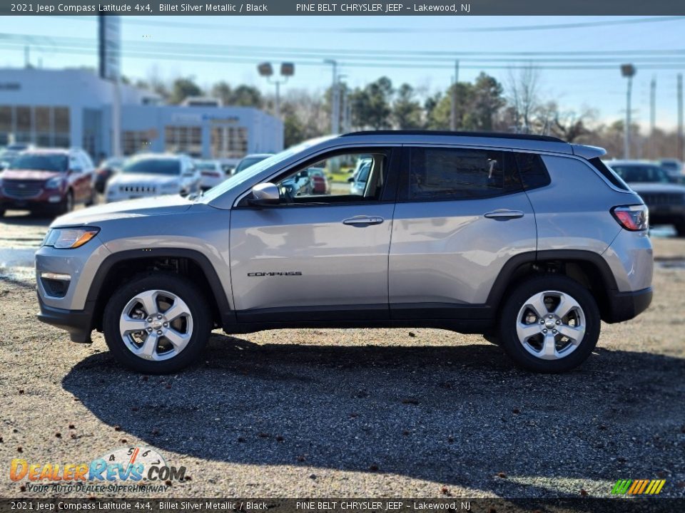 2021 Jeep Compass Latitude 4x4 Billet Silver Metallic / Black Photo #4