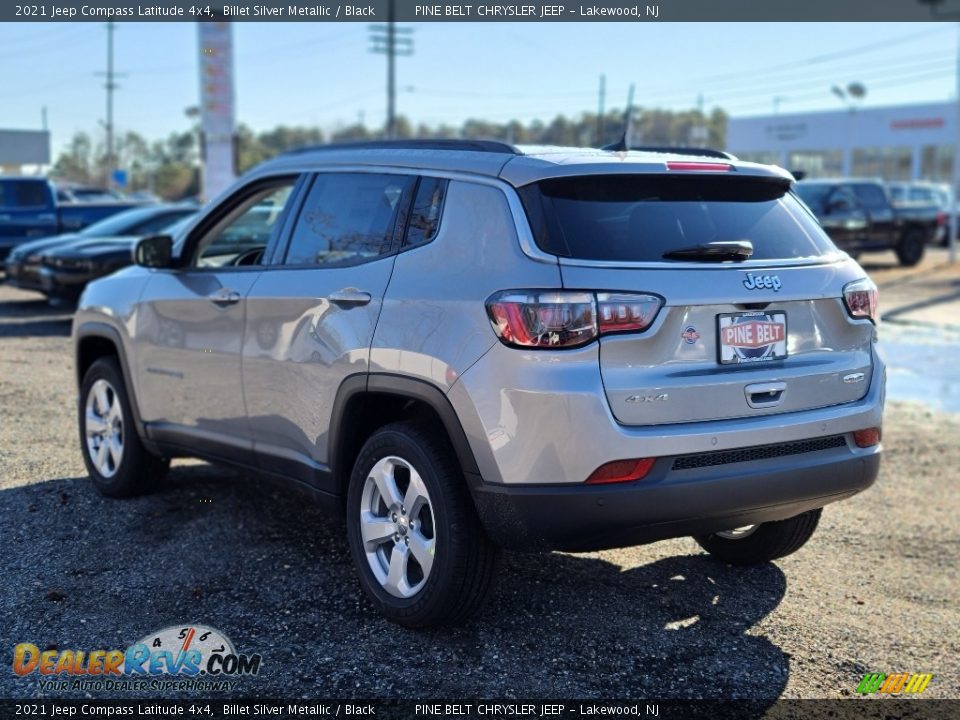 2021 Jeep Compass Latitude 4x4 Billet Silver Metallic / Black Photo #6