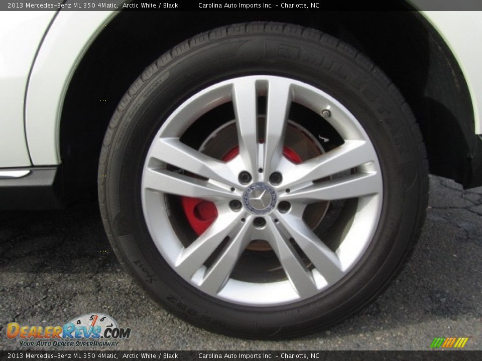 2013 Mercedes-Benz ML 350 4Matic Arctic White / Black Photo #26