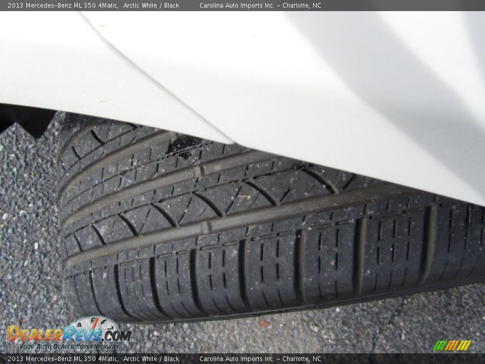 2013 Mercedes-Benz ML 350 4Matic Arctic White / Black Photo #27