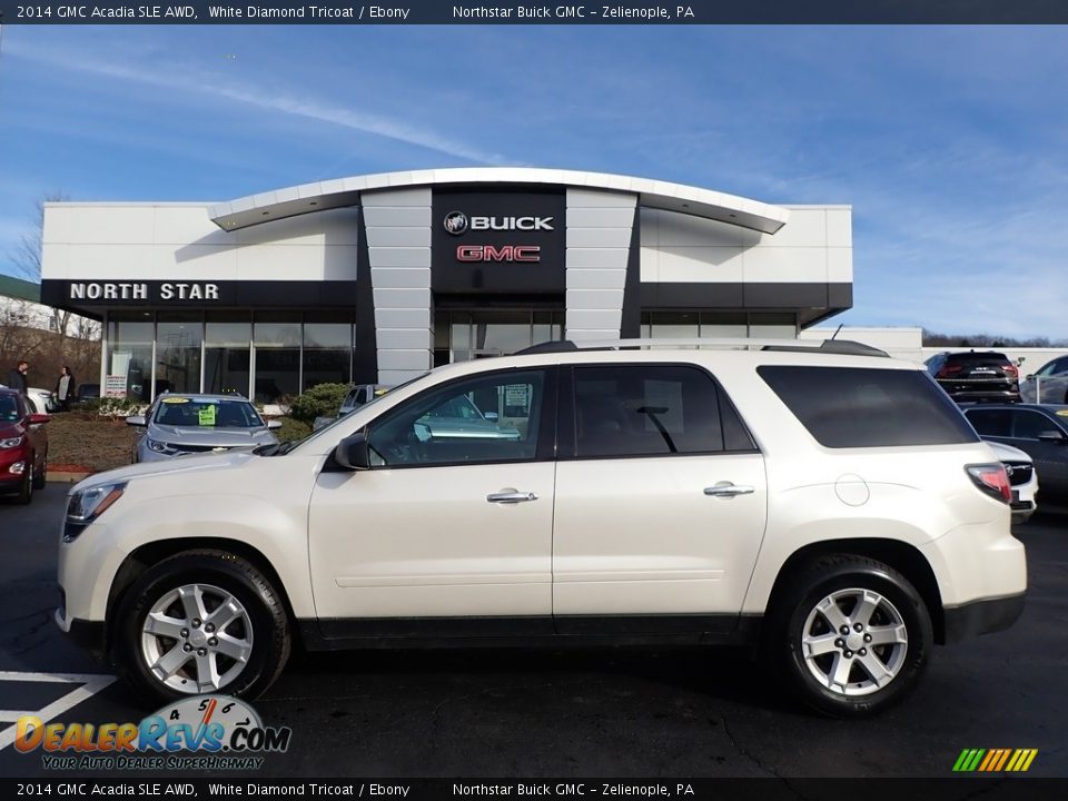 2014 GMC Acadia SLE AWD White Diamond Tricoat / Ebony Photo #1