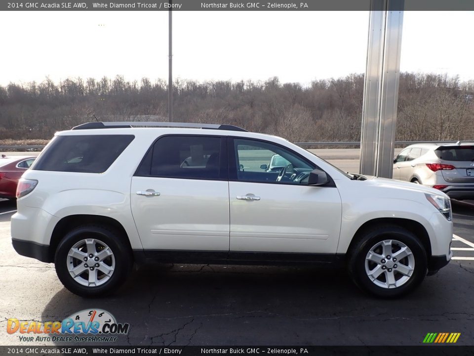 2014 GMC Acadia SLE AWD White Diamond Tricoat / Ebony Photo #5