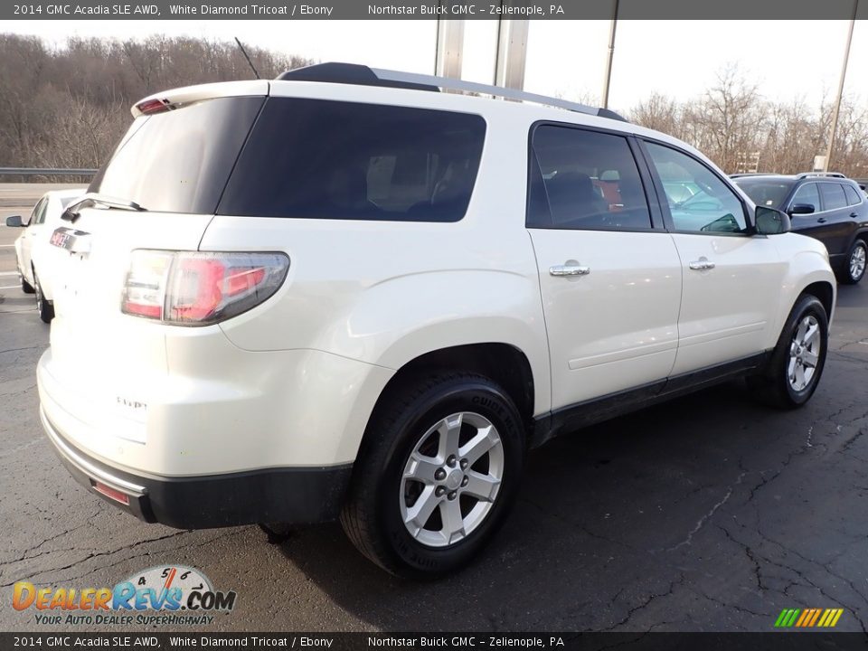 2014 GMC Acadia SLE AWD White Diamond Tricoat / Ebony Photo #9