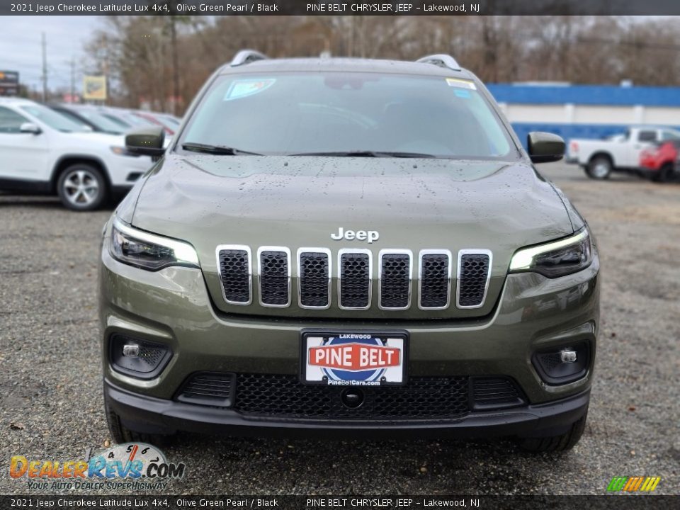2021 Jeep Cherokee Latitude Lux 4x4 Olive Green Pearl / Black Photo #3