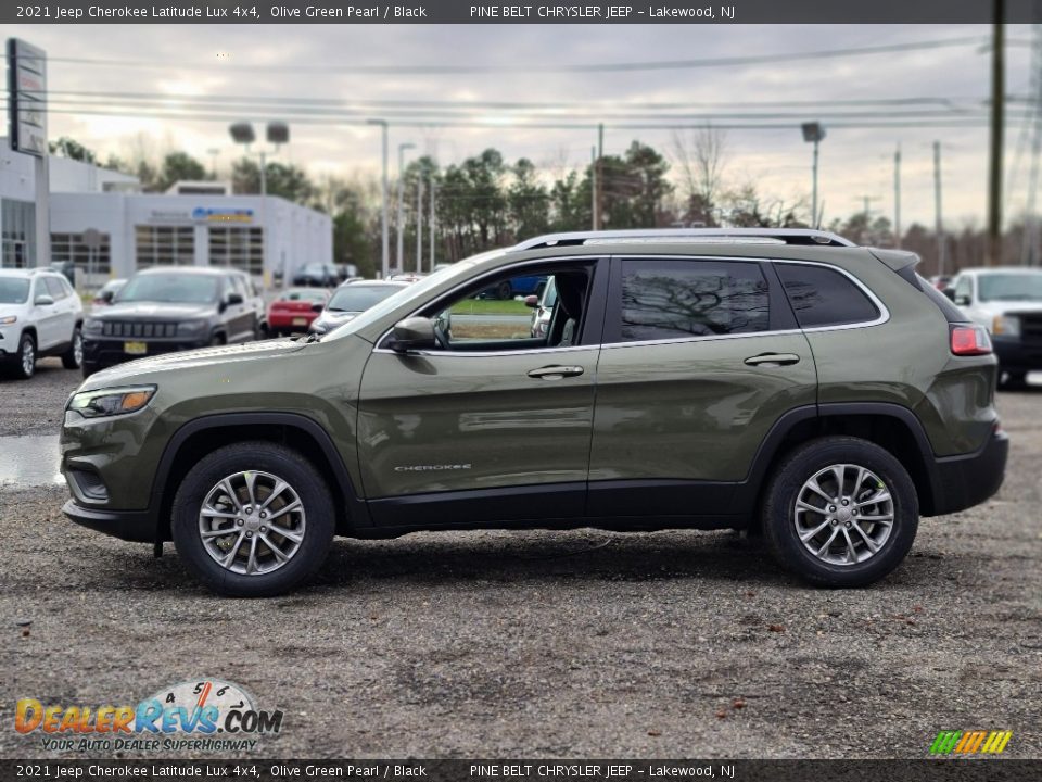 2021 Jeep Cherokee Latitude Lux 4x4 Olive Green Pearl / Black Photo #4