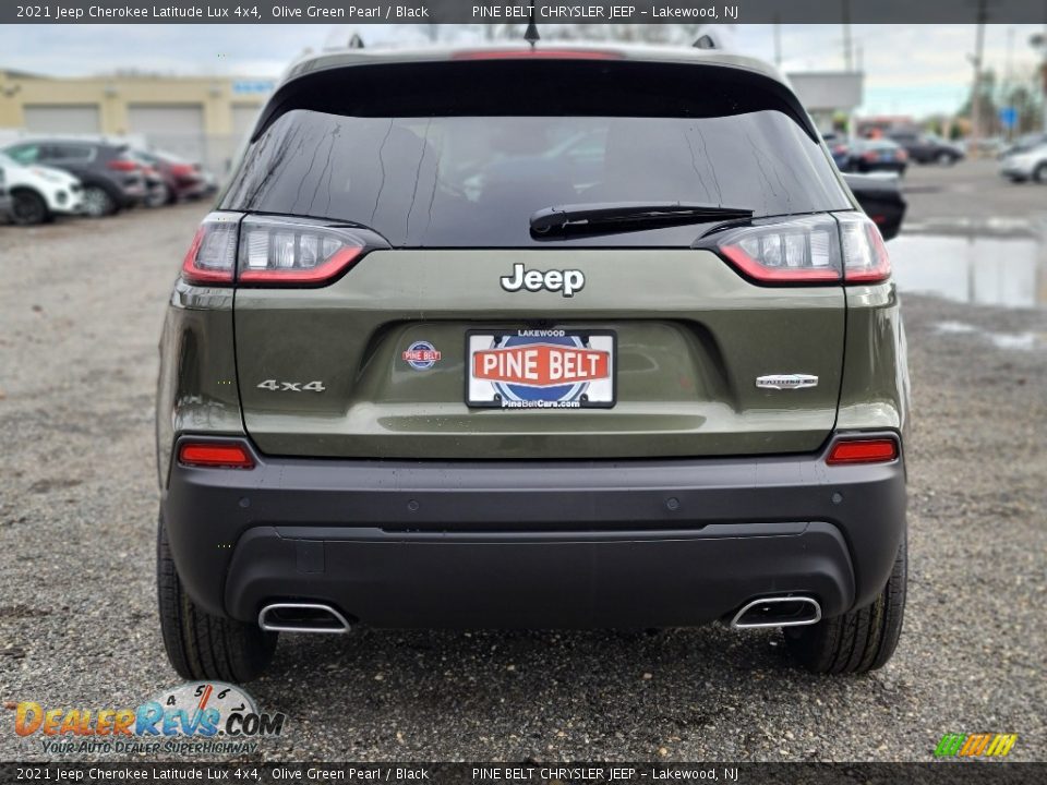 2021 Jeep Cherokee Latitude Lux 4x4 Olive Green Pearl / Black Photo #7