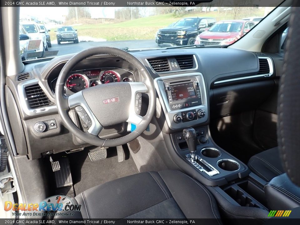 2014 GMC Acadia SLE AWD White Diamond Tricoat / Ebony Photo #20