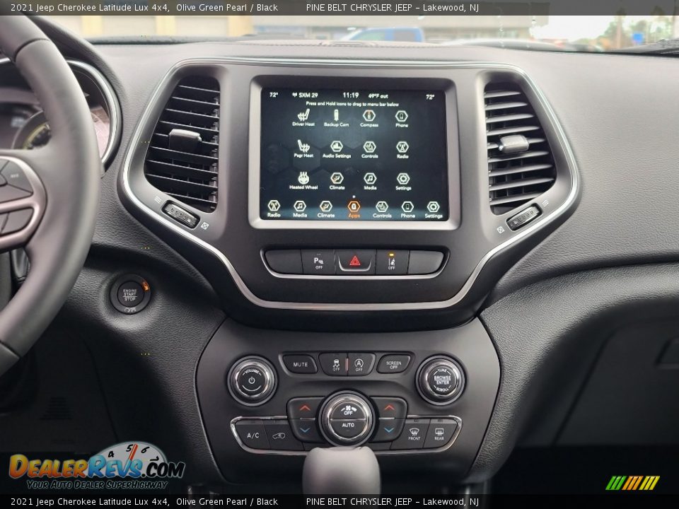 2021 Jeep Cherokee Latitude Lux 4x4 Olive Green Pearl / Black Photo #10