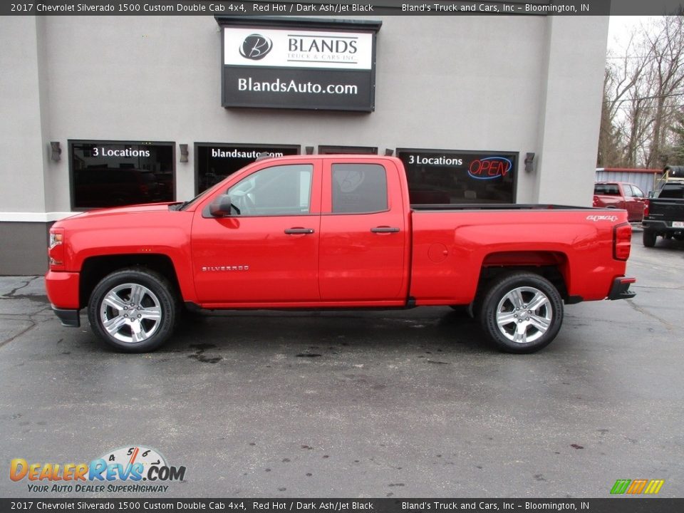 2017 Chevrolet Silverado 1500 Custom Double Cab 4x4 Red Hot / Dark Ash/Jet Black Photo #1