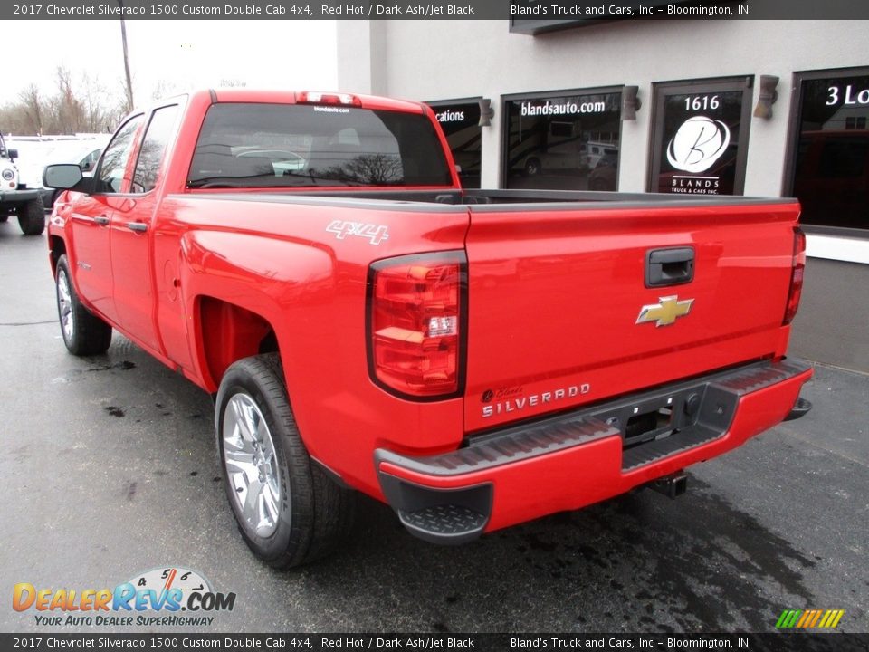 2017 Chevrolet Silverado 1500 Custom Double Cab 4x4 Red Hot / Dark Ash/Jet Black Photo #3