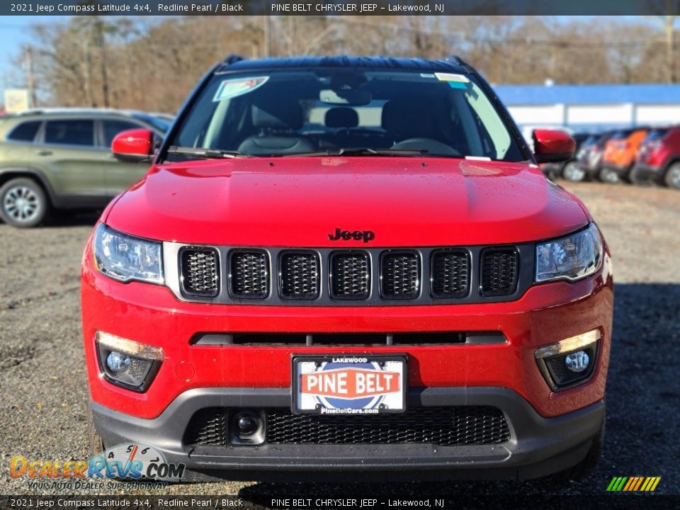 2021 Jeep Compass Latitude 4x4 Redline Pearl / Black Photo #3