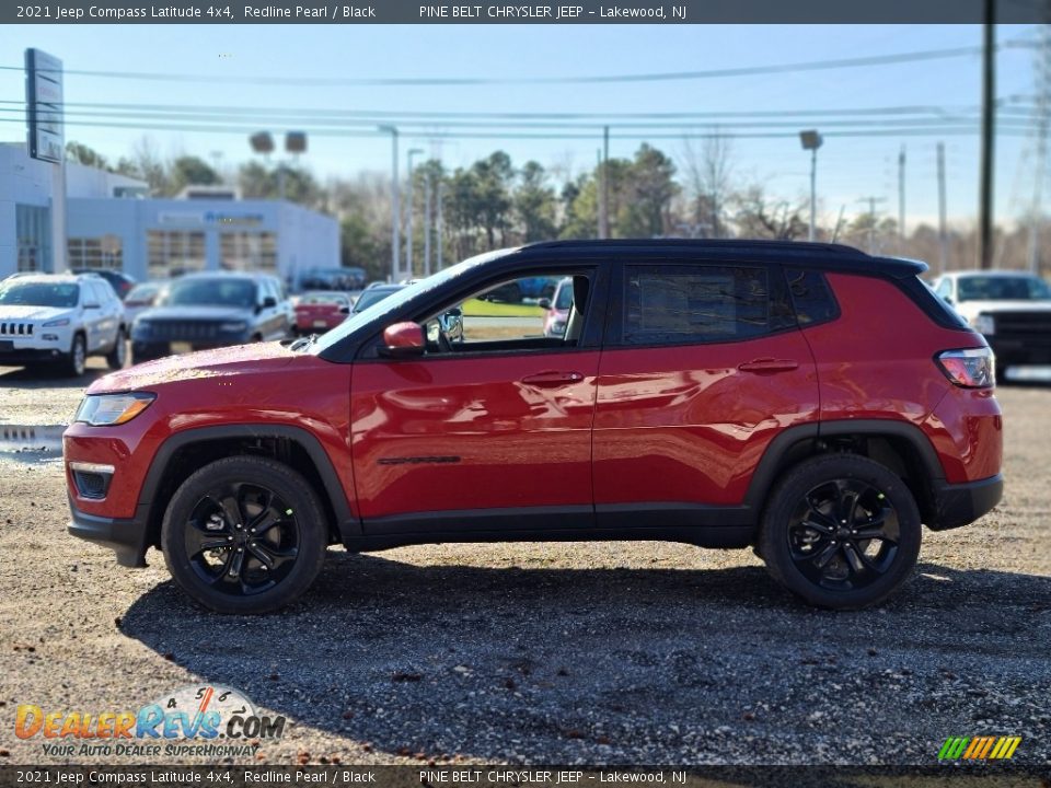 2021 Jeep Compass Latitude 4x4 Redline Pearl / Black Photo #4