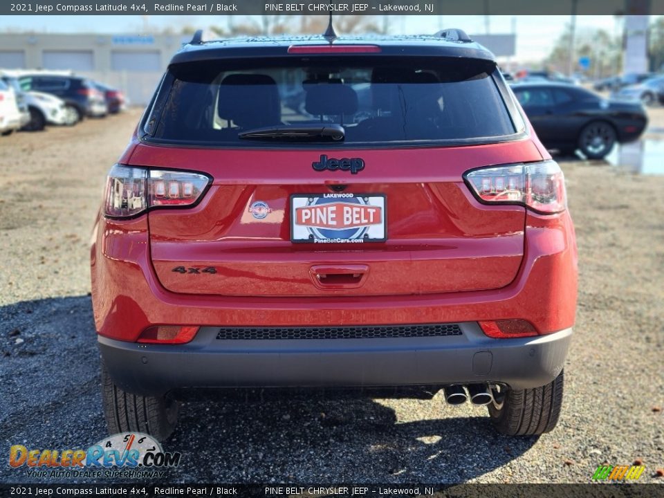 2021 Jeep Compass Latitude 4x4 Redline Pearl / Black Photo #7