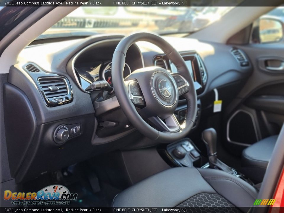 2021 Jeep Compass Latitude 4x4 Redline Pearl / Black Photo #13