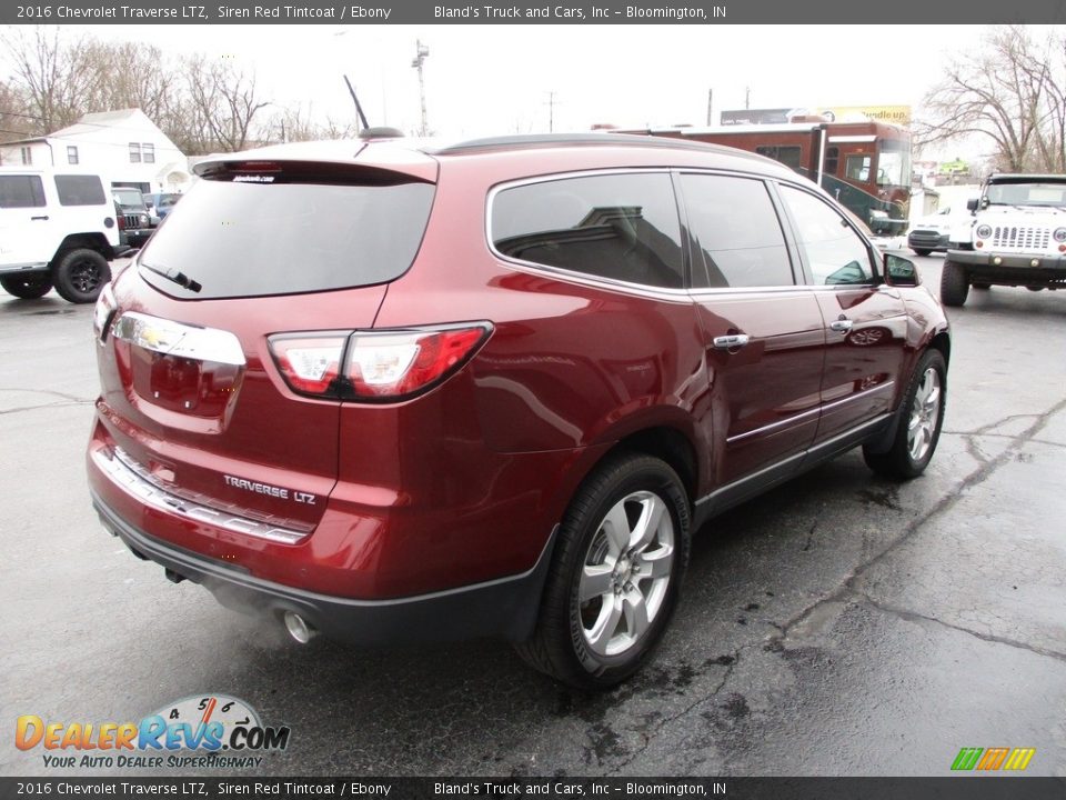 2016 Chevrolet Traverse LTZ Siren Red Tintcoat / Ebony Photo #4