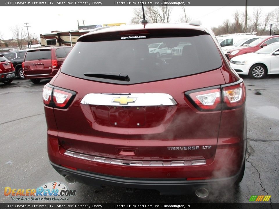 2016 Chevrolet Traverse LTZ Siren Red Tintcoat / Ebony Photo #32