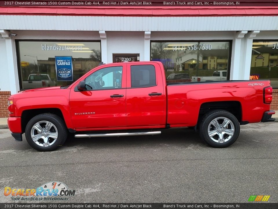 2017 Chevrolet Silverado 1500 Custom Double Cab 4x4 Red Hot / Dark Ash/Jet Black Photo #1