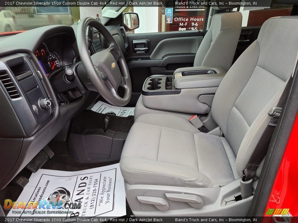 2017 Chevrolet Silverado 1500 Custom Double Cab 4x4 Red Hot / Dark Ash/Jet Black Photo #7