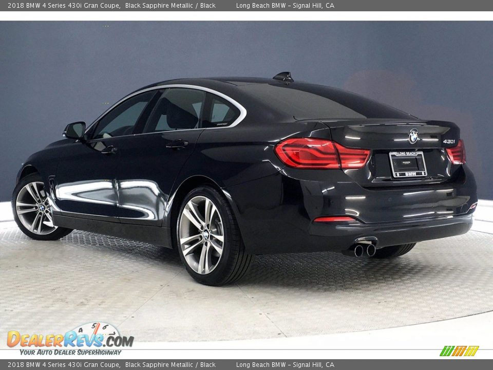 2018 BMW 4 Series 430i Gran Coupe Black Sapphire Metallic / Black Photo #10