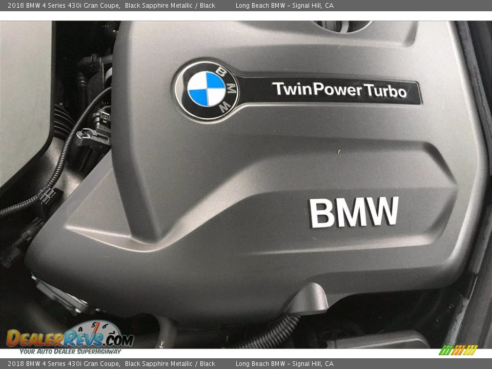 2018 BMW 4 Series 430i Gran Coupe Black Sapphire Metallic / Black Photo #35