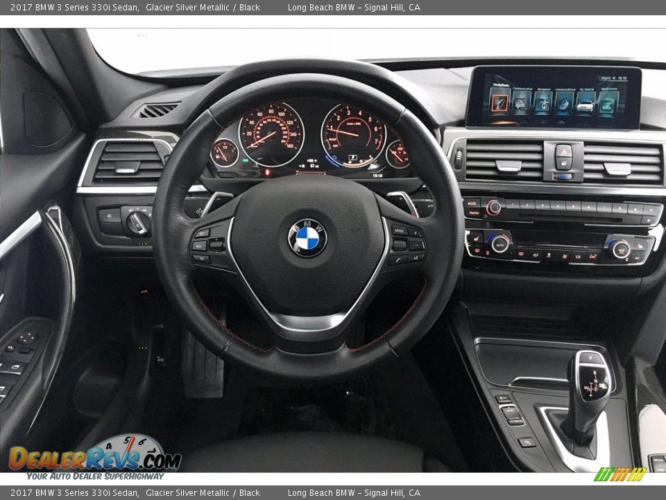 2017 BMW 3 Series 330i Sedan Glacier Silver Metallic / Black Photo #4