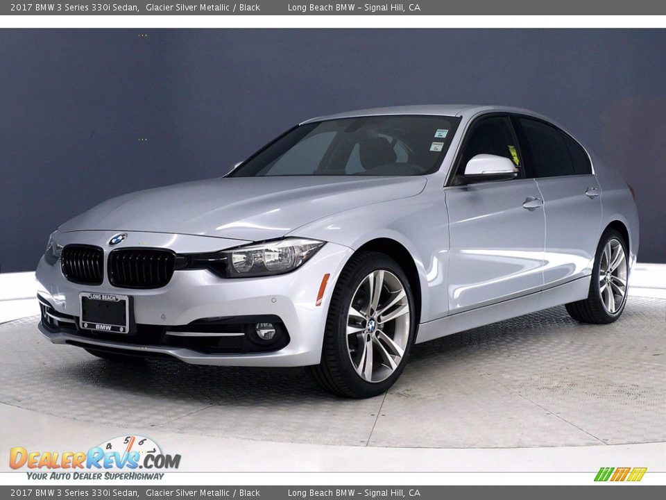 2017 BMW 3 Series 330i Sedan Glacier Silver Metallic / Black Photo #12