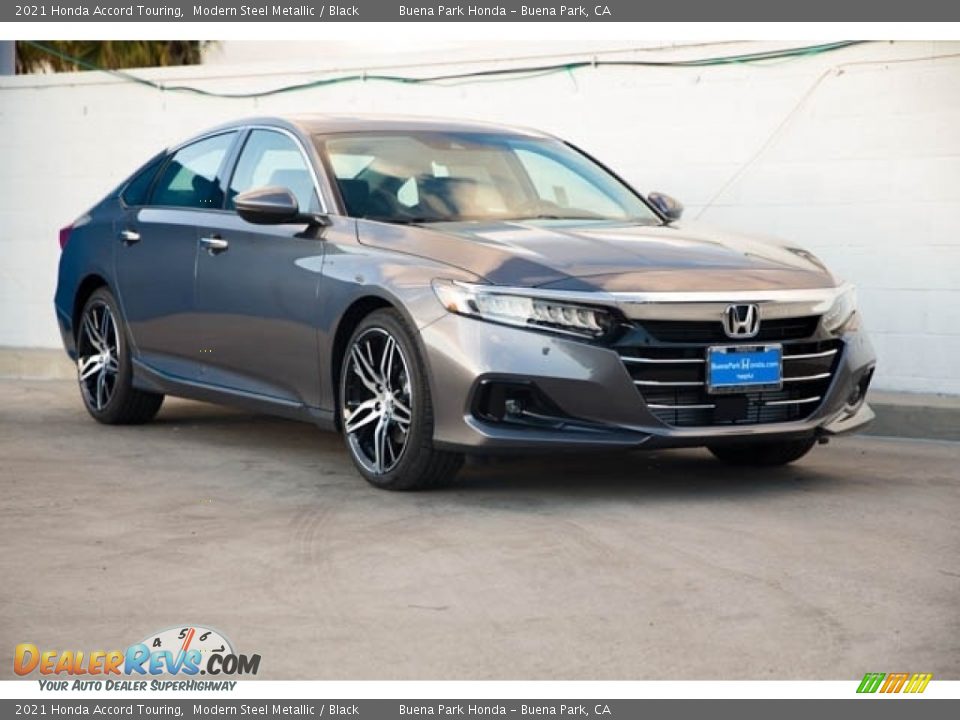 2021 Honda Accord Touring Modern Steel Metallic / Black Photo #1