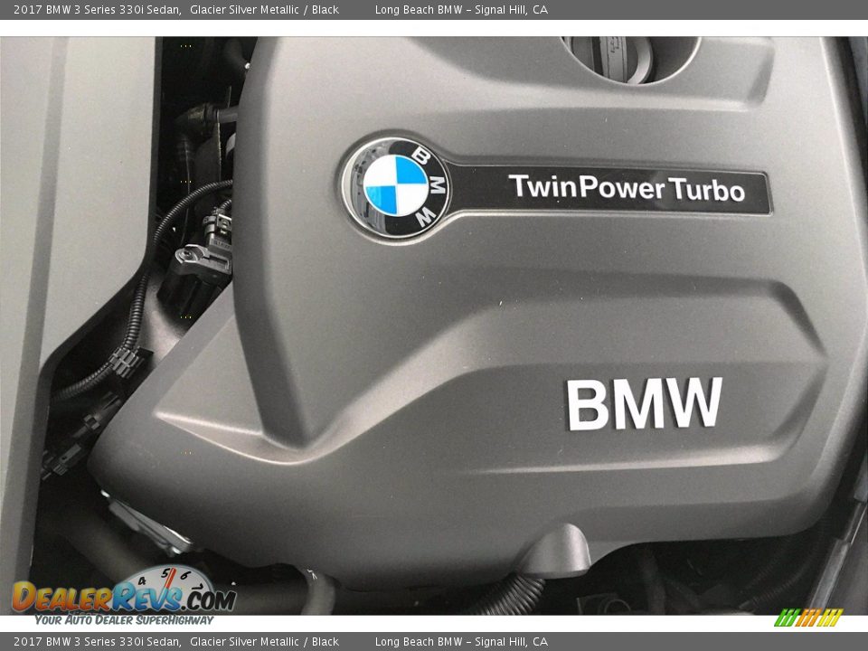 2017 BMW 3 Series 330i Sedan Glacier Silver Metallic / Black Photo #34