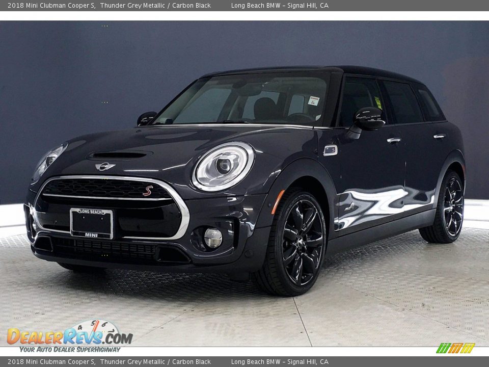 2018 Mini Clubman Cooper S Thunder Grey Metallic / Carbon Black Photo #12