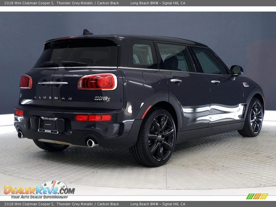 2018 Mini Clubman Cooper S Thunder Grey Metallic / Carbon Black Photo #13