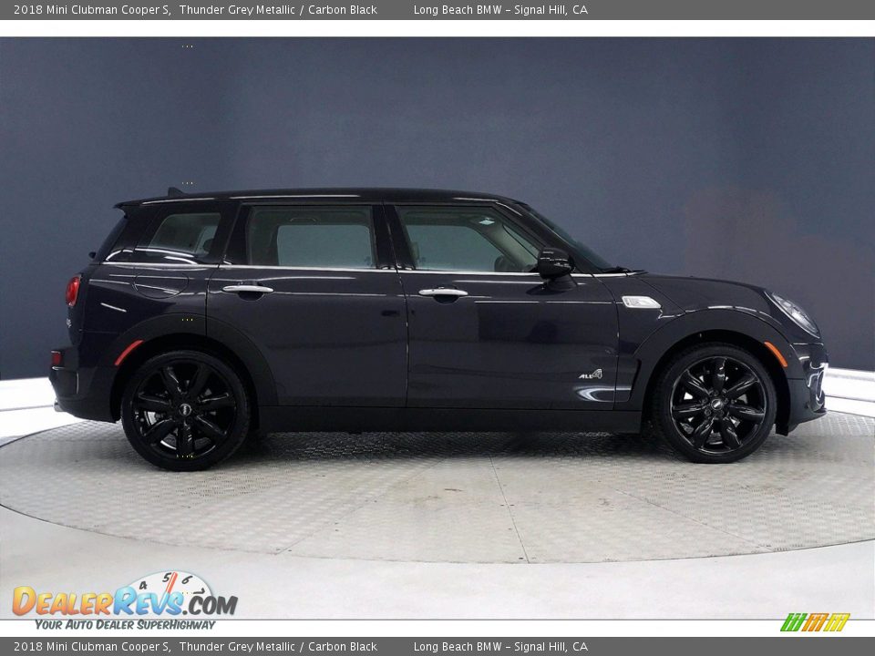 2018 Mini Clubman Cooper S Thunder Grey Metallic / Carbon Black Photo #14