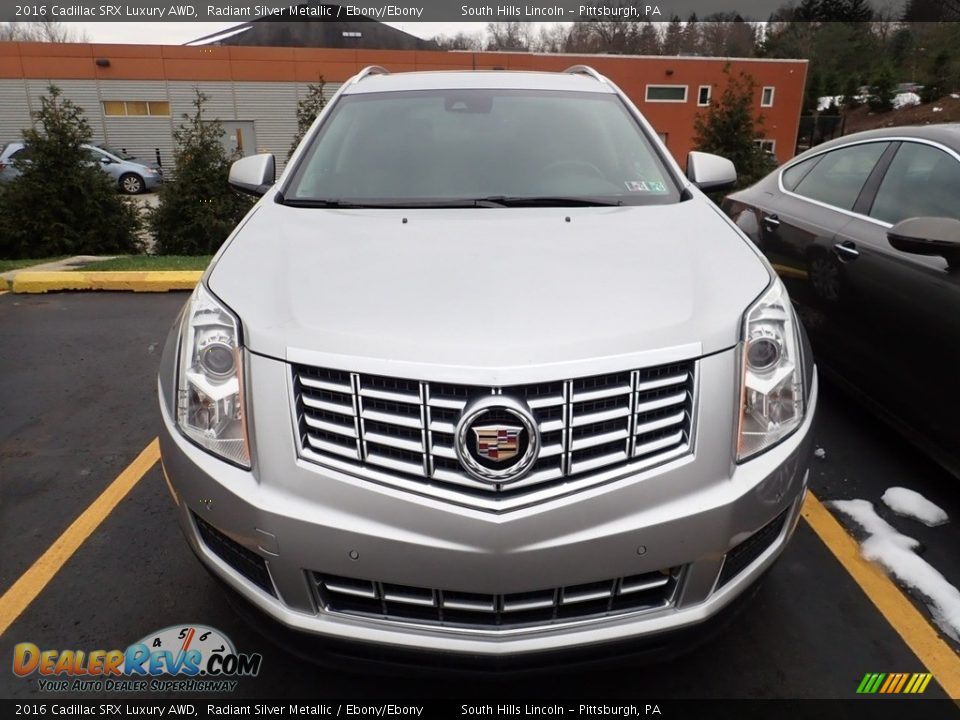 2016 Cadillac SRX Luxury AWD Radiant Silver Metallic / Ebony/Ebony Photo #3