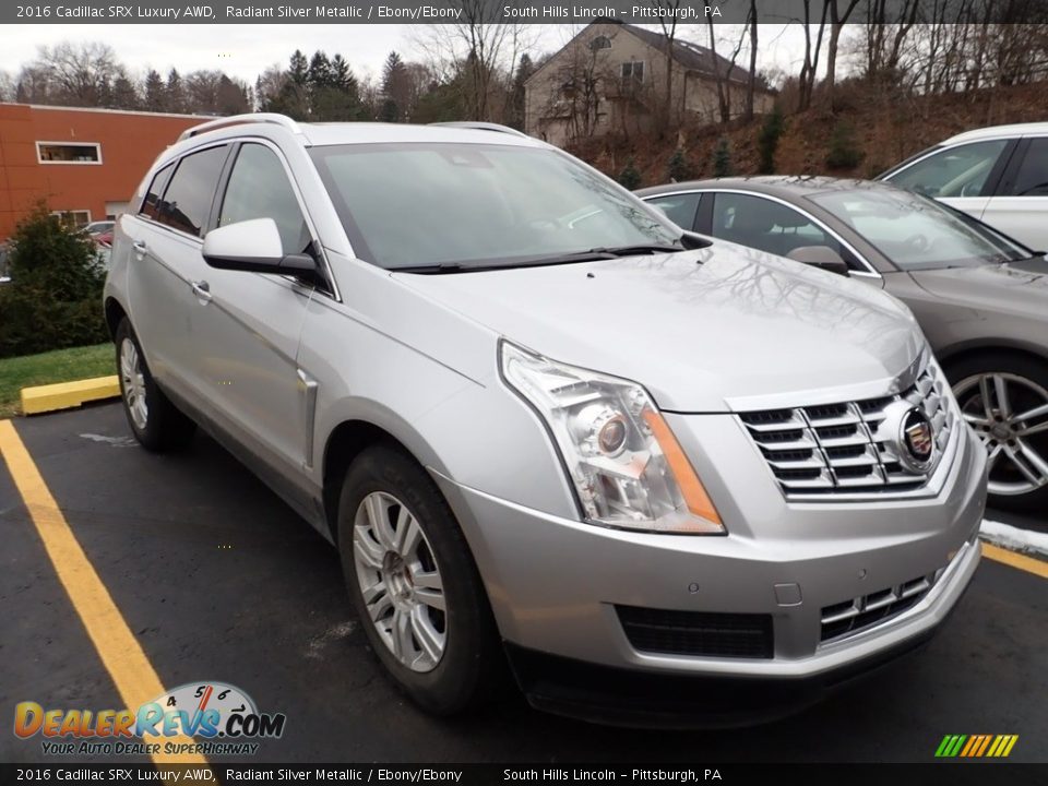 2016 Cadillac SRX Luxury AWD Radiant Silver Metallic / Ebony/Ebony Photo #4