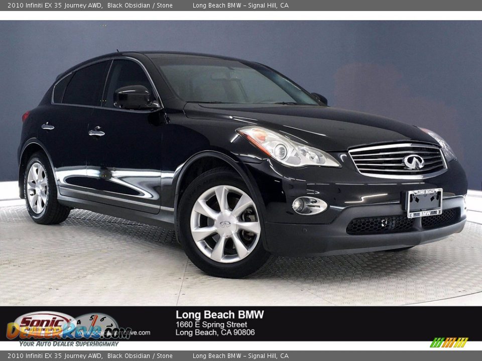 2010 Infiniti EX 35 Journey AWD Black Obsidian / Stone Photo #1