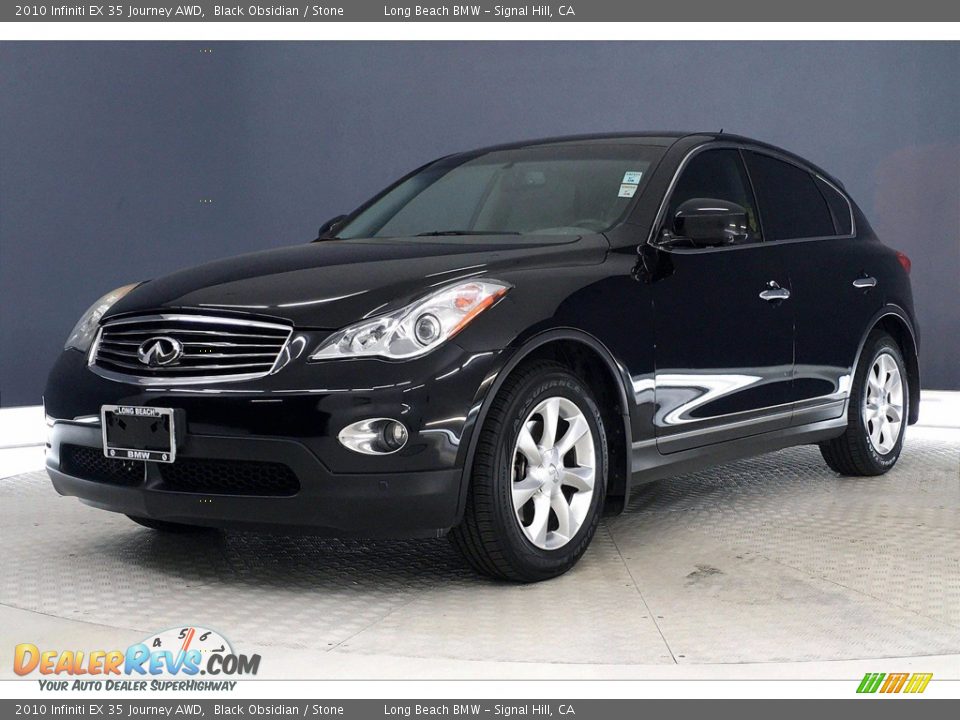 2010 Infiniti EX 35 Journey AWD Black Obsidian / Stone Photo #12