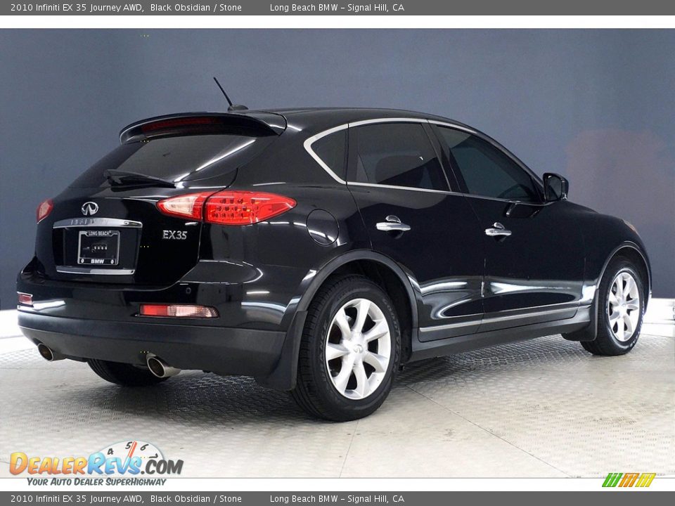 2010 Infiniti EX 35 Journey AWD Black Obsidian / Stone Photo #13