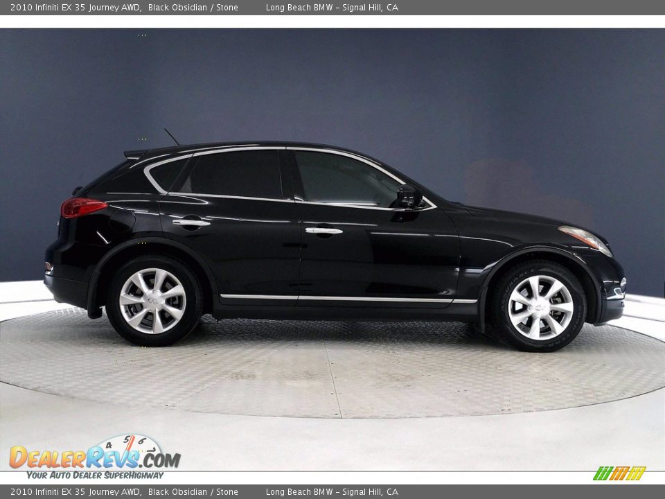 2010 Infiniti EX 35 Journey AWD Black Obsidian / Stone Photo #14