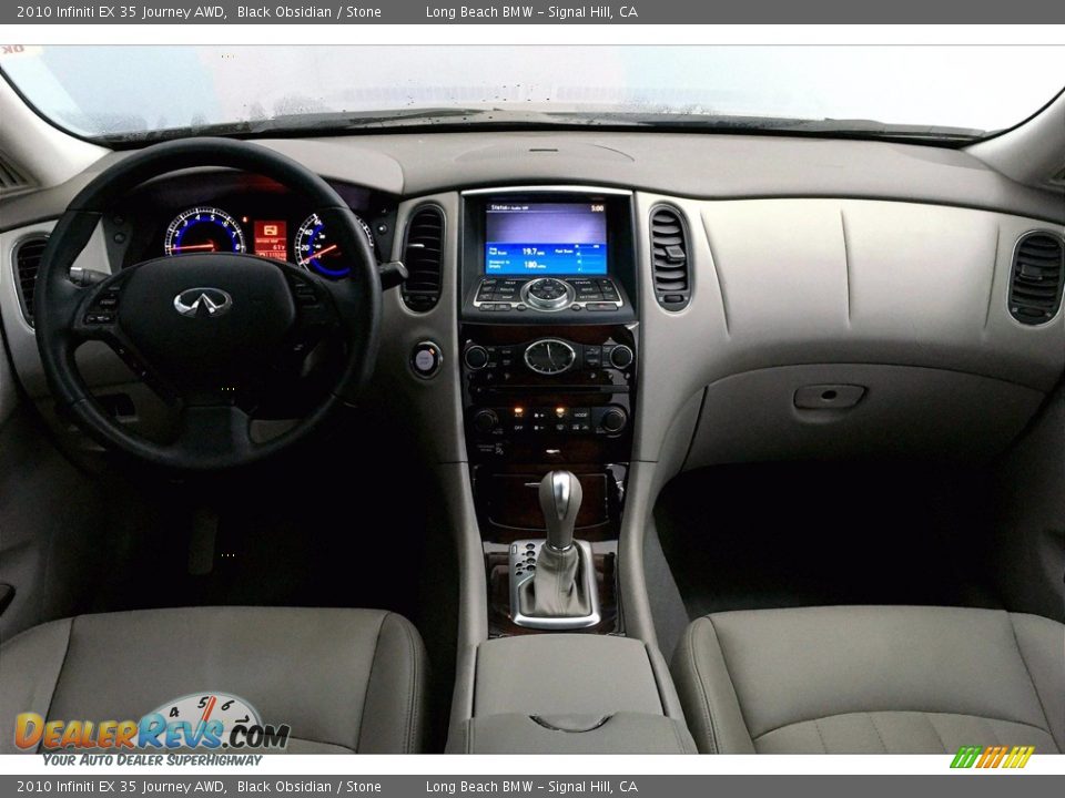 2010 Infiniti EX 35 Journey AWD Black Obsidian / Stone Photo #15