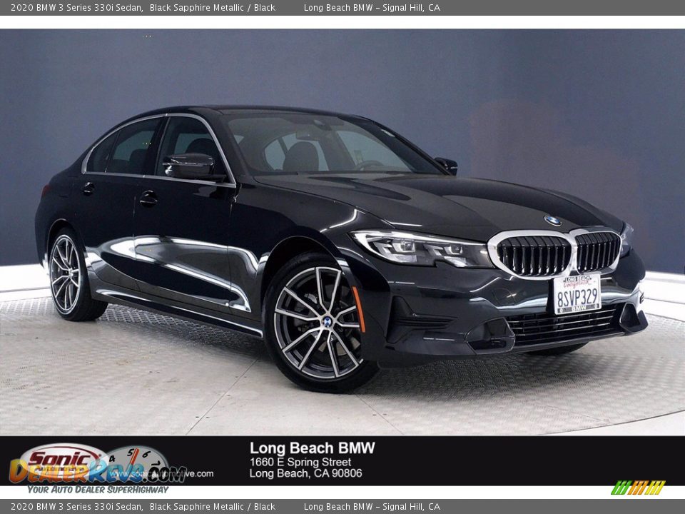 2020 BMW 3 Series 330i Sedan Black Sapphire Metallic / Black Photo #1