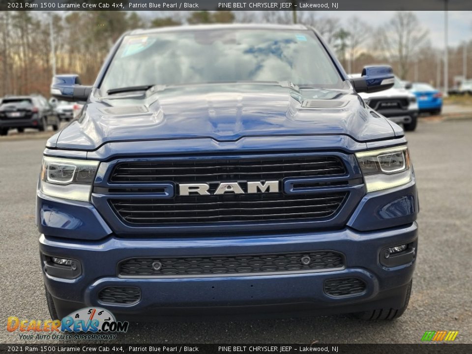 2021 Ram 1500 Laramie Crew Cab 4x4 Patriot Blue Pearl / Black Photo #3