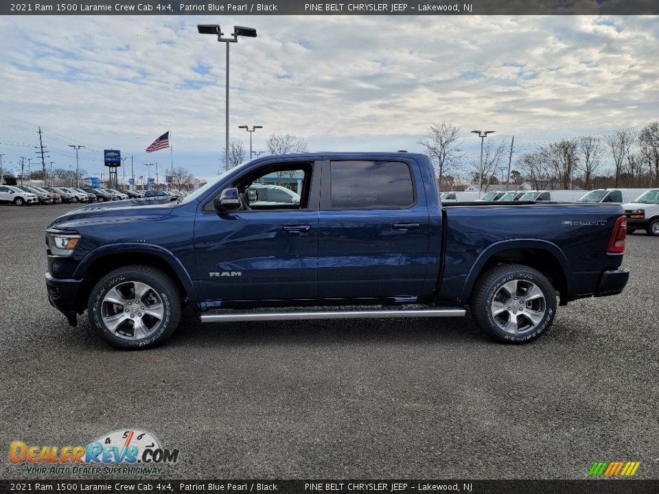 Patriot Blue Pearl 2021 Ram 1500 Laramie Crew Cab 4x4 Photo #4