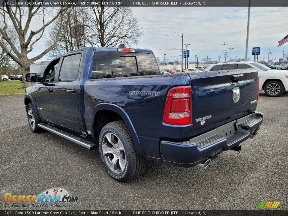 2021 Ram 1500 Laramie Crew Cab 4x4 Patriot Blue Pearl / Black Photo #6