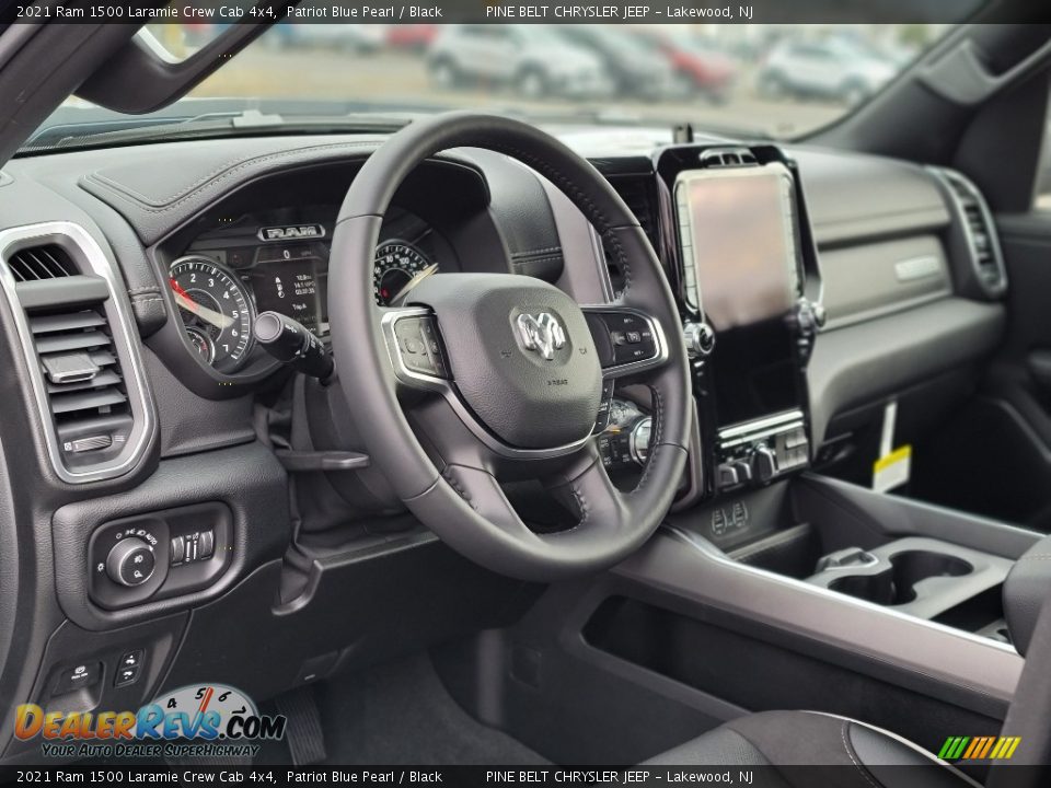 2021 Ram 1500 Laramie Crew Cab 4x4 Patriot Blue Pearl / Black Photo #13