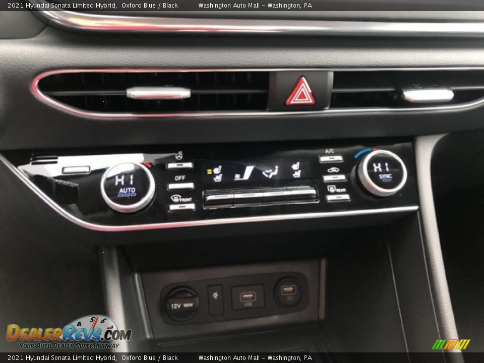 2021 Hyundai Sonata Limited Hybrid Oxford Blue / Black Photo #14