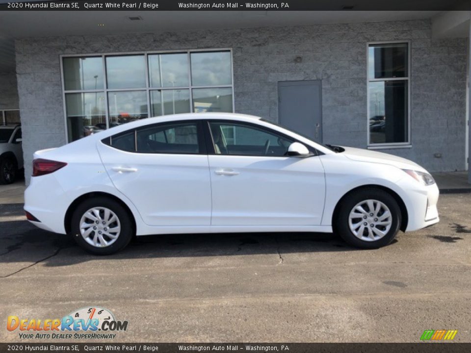 2020 Hyundai Elantra SE Quartz White Pearl / Beige Photo #2