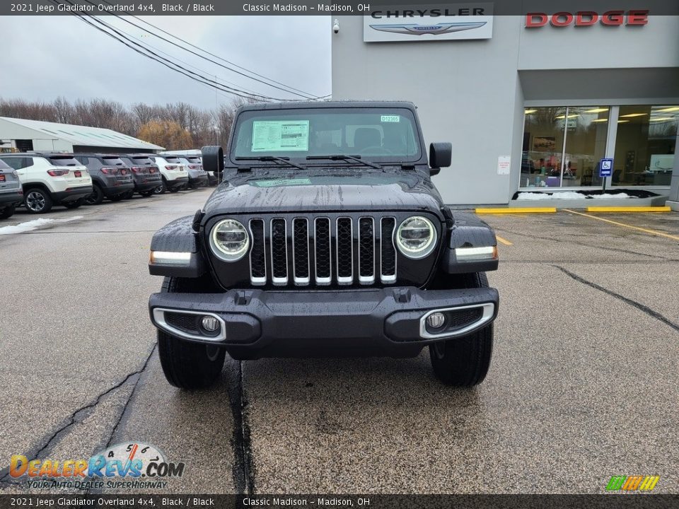 2021 Jeep Gladiator Overland 4x4 Black / Black Photo #8