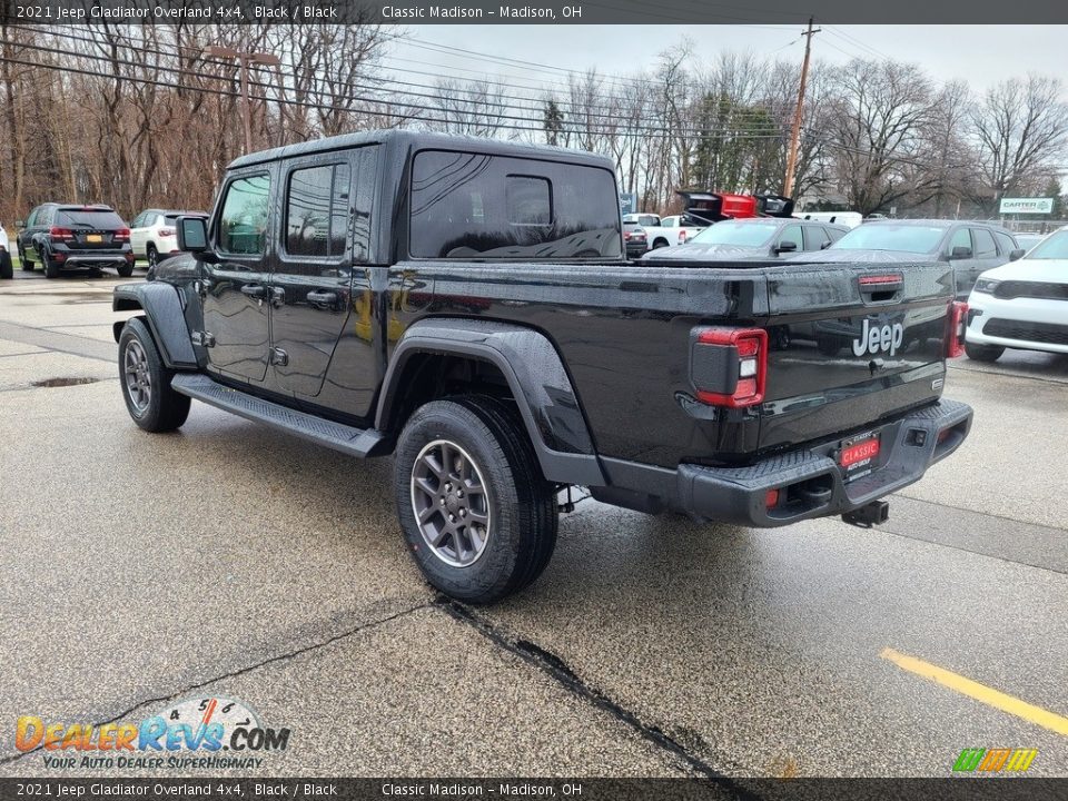 2021 Jeep Gladiator Overland 4x4 Black / Black Photo #9