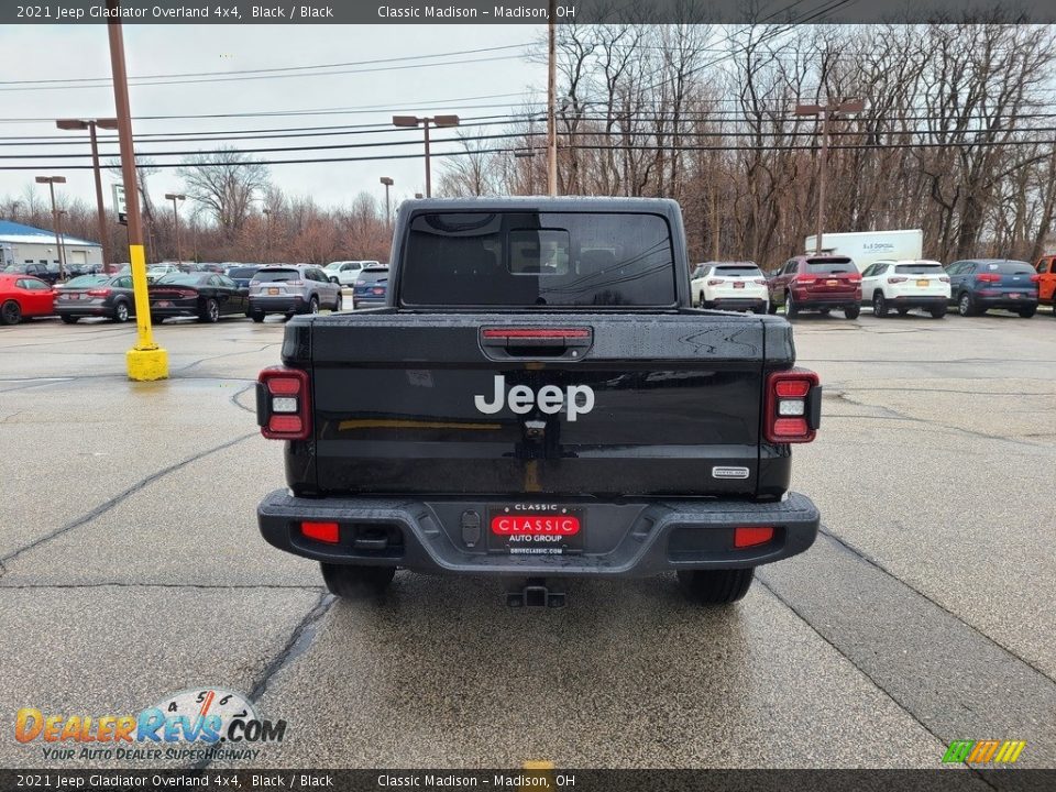 2021 Jeep Gladiator Overland 4x4 Black / Black Photo #10