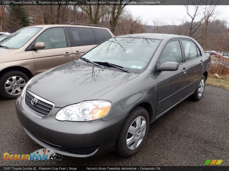 2007 Toyota Corolla LE Phantom Gray Pearl / Beige Photo #1