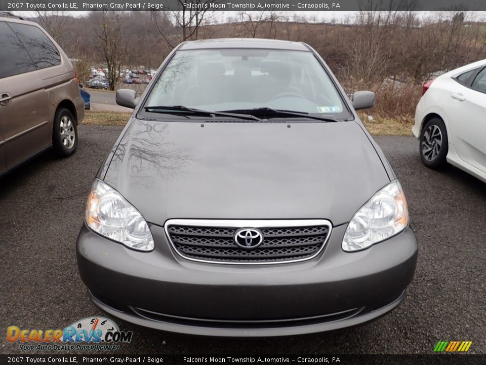 2007 Toyota Corolla LE Phantom Gray Pearl / Beige Photo #3